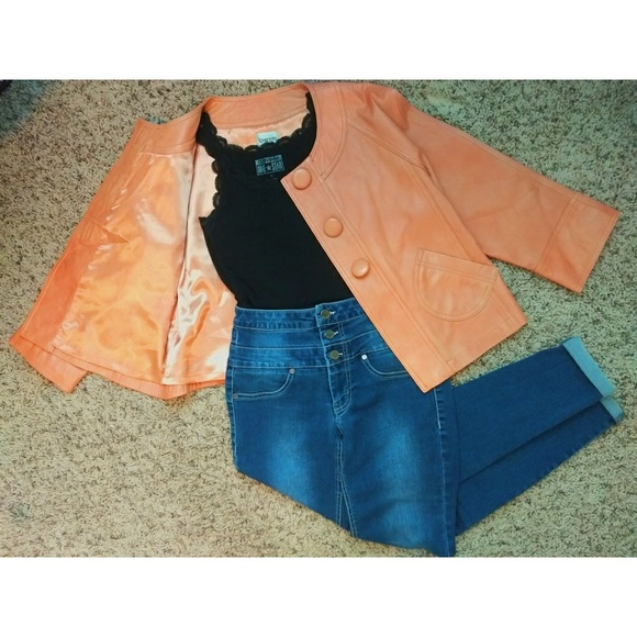 Chico's Jackets & Blazers - Chico's Leather Jacket